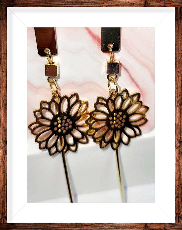 Boucles d’oreilles dorées