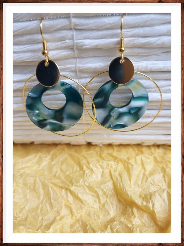 Boucles d’oreilles dorées creoles