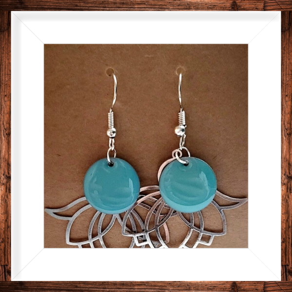 boucles oreilles argentées