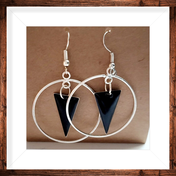 boucles oreilles argentées