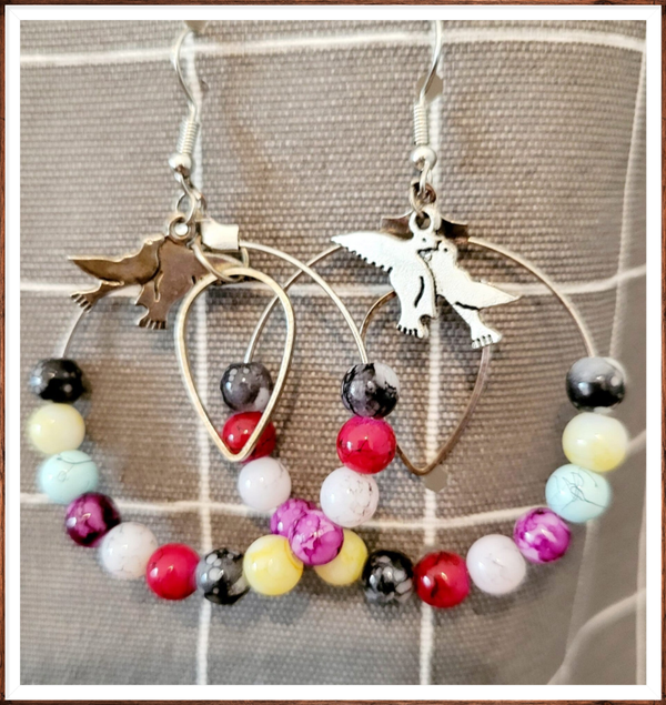 boucles oreilles argentées