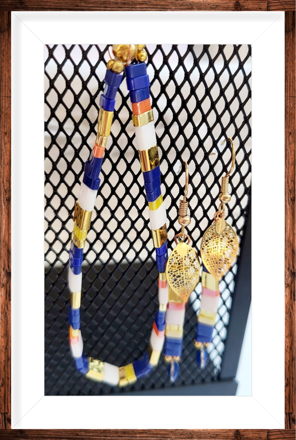 boucles et bracelets    en perles tila