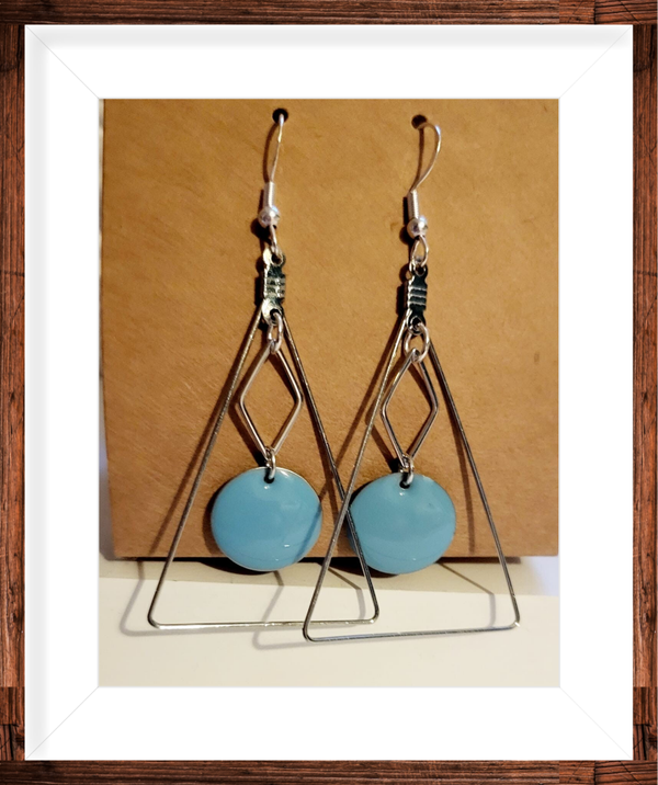 Boucles d’oreilles argentées