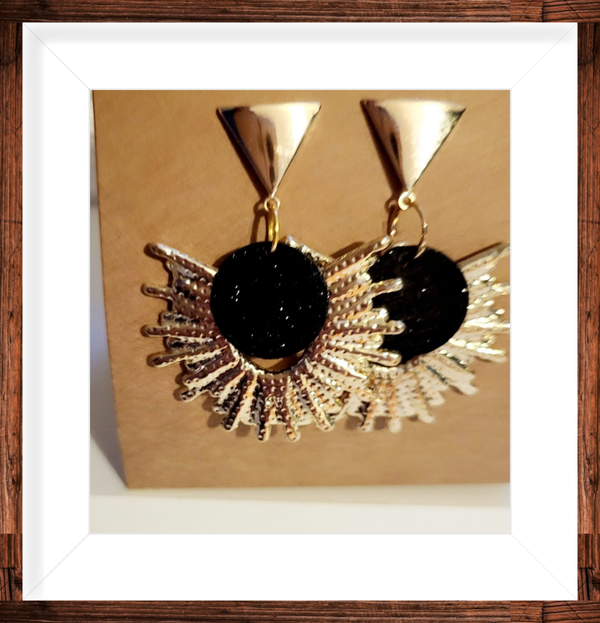Boucles d’oreilles dorées