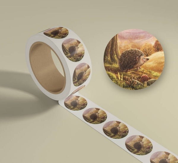 Sluitstickers rol Egel - wholesale