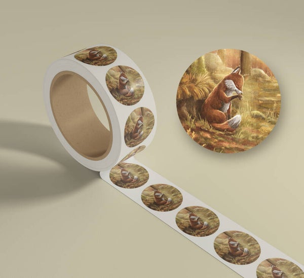 Sluitstickers rol Vos - wholesale