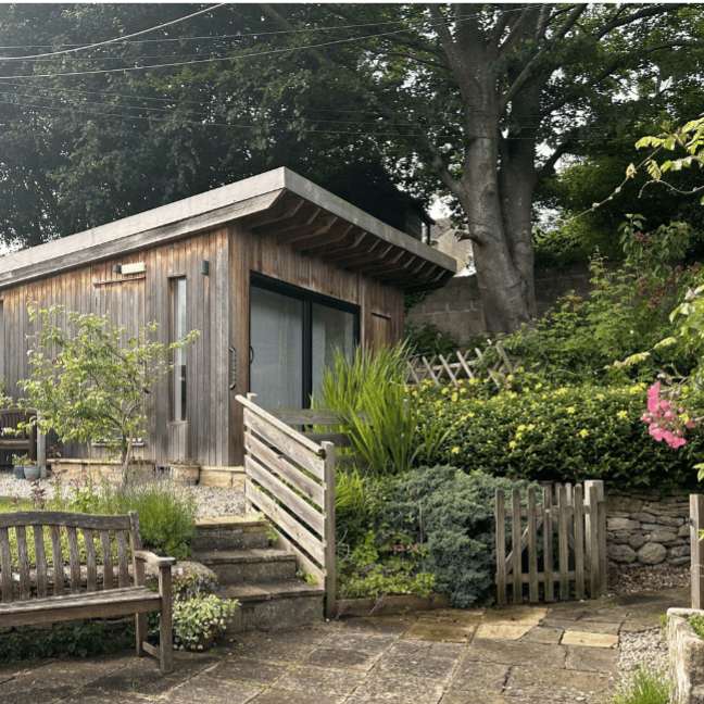 photo of The Beech Hut or Garden Room at Teh Quaker House in Nailsworth, counselling near me, CBT near me