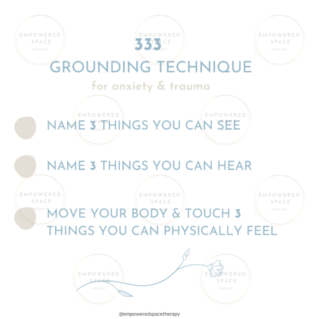 333 grounding technique for trauma and anxiety, strategies for dissociation and trauma recovery