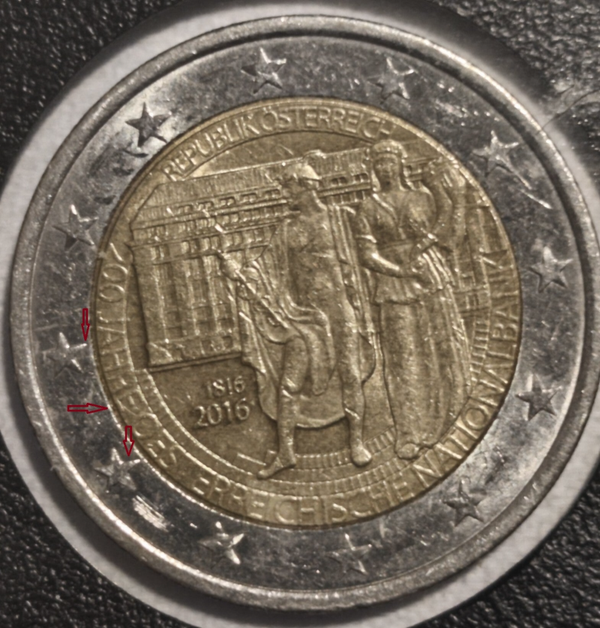 Moneda Conmemorativa Austria, 2016