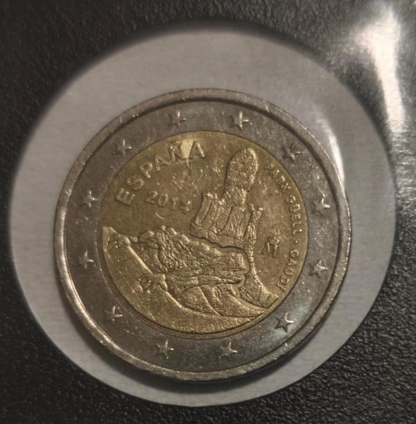 Moneda Conmemorativa España 2014 Gaudi