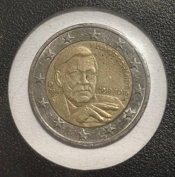 Moneda Alemana Conmemorativa 1918/2015-J-2018-D