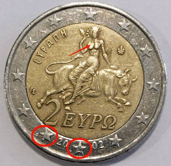 Moneda Grecia 2002 "S"
