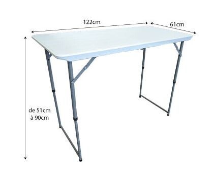 PVC tafel 122cm