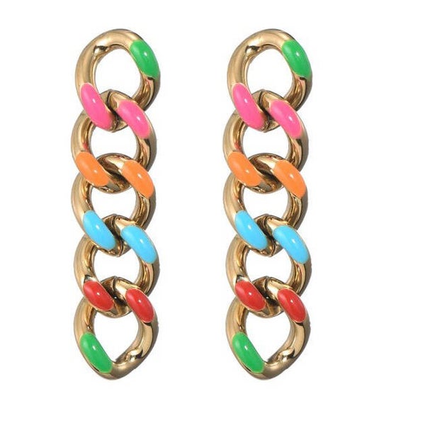 Multicolor earring