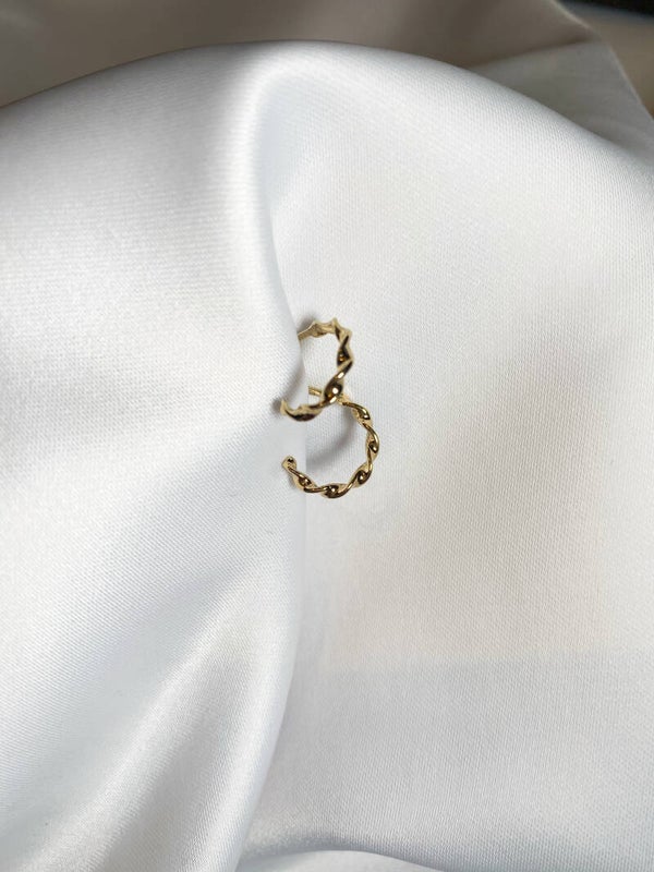 Twist Hoops Gold