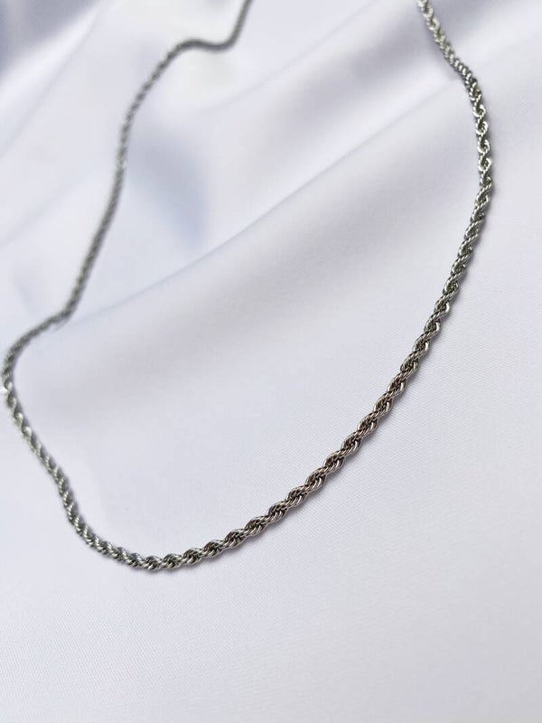 Twist Necklace Silver