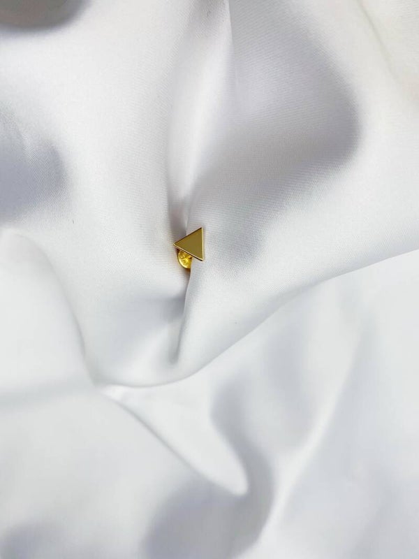 Mini Triangle Stud Gold