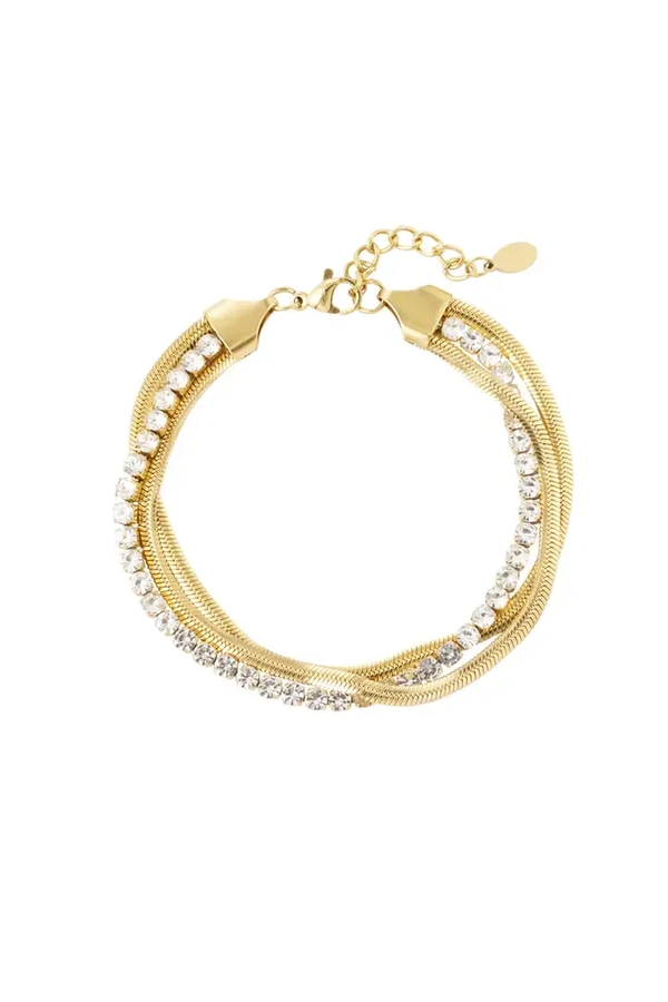 Golden Cascade Bracelet
