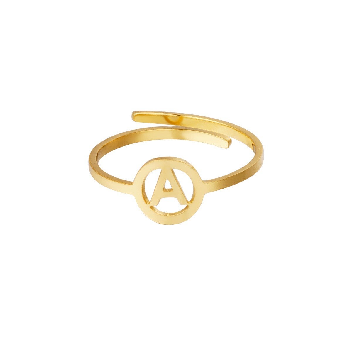 Initial ring Gold