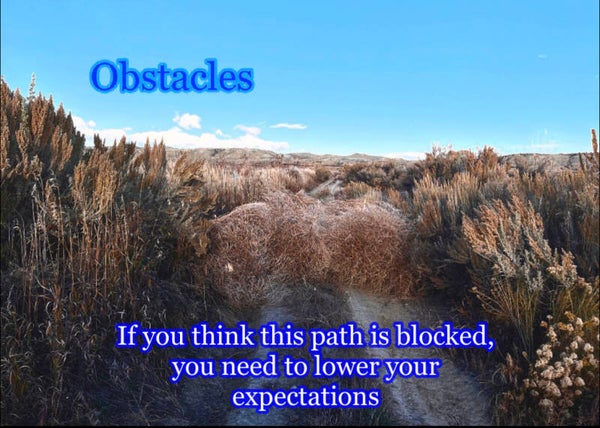 Obstacles Poster. 11”x17”