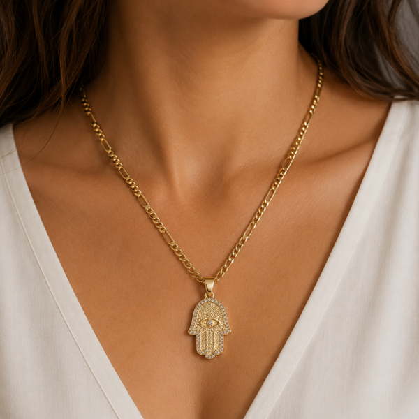 Luna Hamsa Gouden Ketting