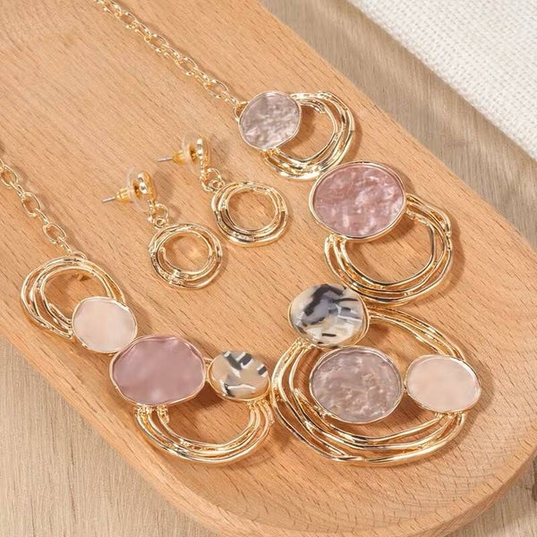 Rosé Elegance Sieradenset