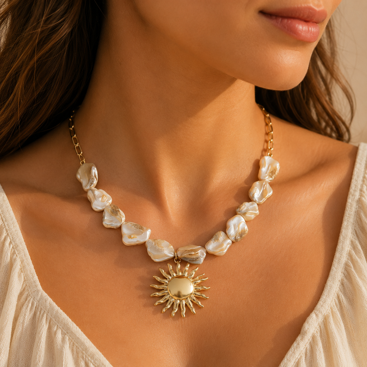 Soleil Parelketting
