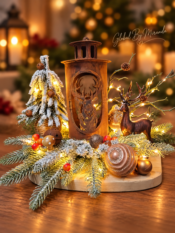 Kerststuk met hert