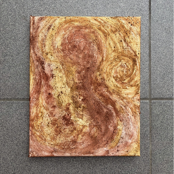 Aardepigment schilderij