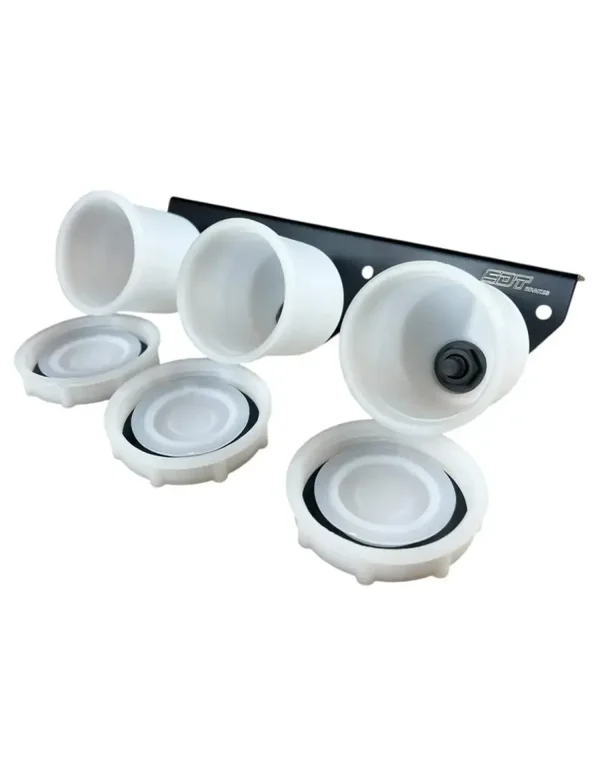 Kit depósito triple de líquido de frenos con soporte metálico