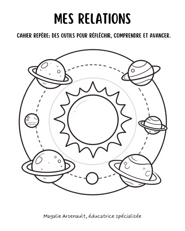 Cahier repère: Mes relations