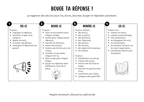 Bouge ta réponse !