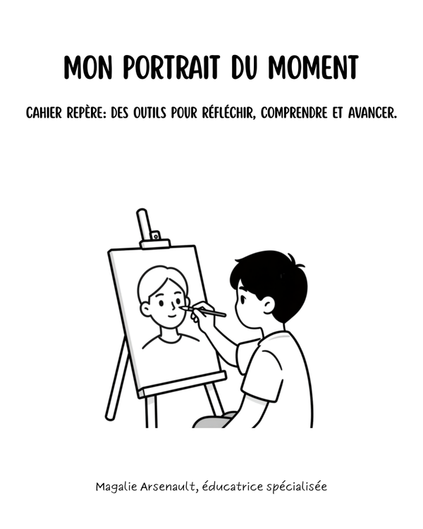 Cahier repère : Mon portrait du moment