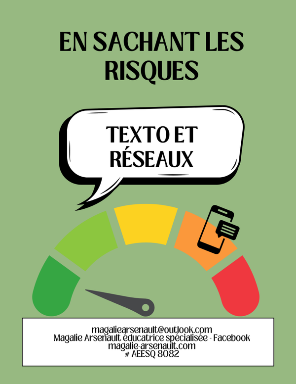 En sachant les risques ... TEXTO/RÉSEAUX