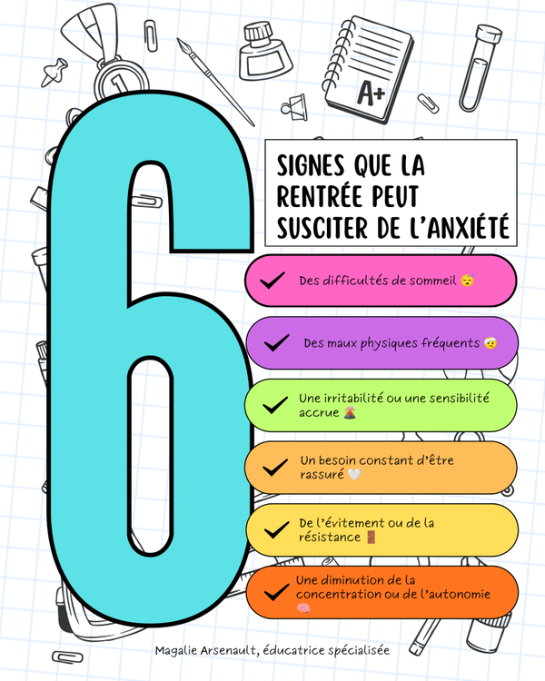 6 signes que la rentrée suscite de l'anxiété
