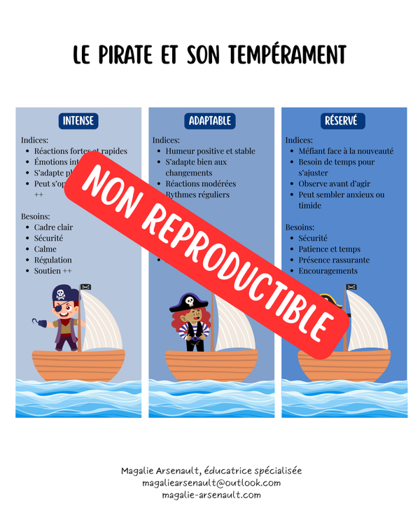 Le pirate et son tempérament