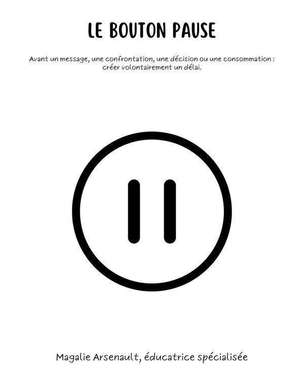 Le bouton pause