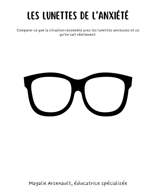 Les lunettes de l'anxiété