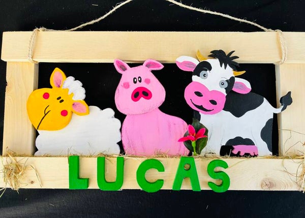 Kraamcadeau met drie dieren