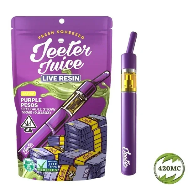 Pluma desechable JEETER JUICE "Purple Pesos" 1ML