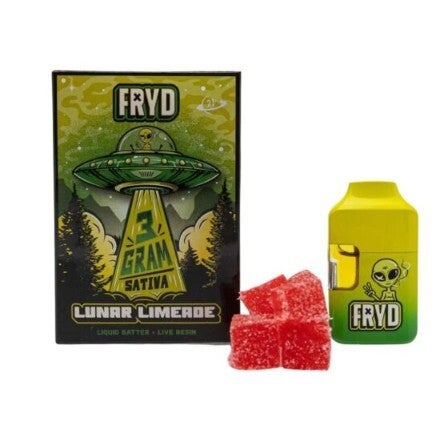 PLUMA DE WAX + GOMITAS - FRYD - "Lunar limeade" 3ML (SATIVA)