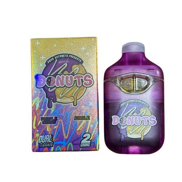 PLUMA DE WAX - DONUTS X FRYD (2 sabores) "Purple Berry - Jungle Juice" 2ML (ÍNDICA-SATIVA)