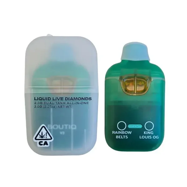 PLUMA DE WAX – BOUTIQ (2 sabores)«Rainbow belts + King Louis Og» (HIBRIDA/INDICA)