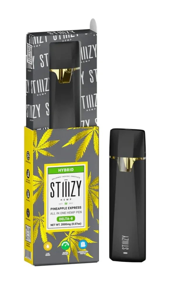 PLUMA DE WAX DESECHABLE - DELTA 8 STIIIZY - "Pineapple express" 2ML (HÍBRIDA)