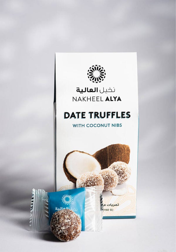 Dadeltrøfler med kokos 150 g.- Saudiarabien 🇸🇦