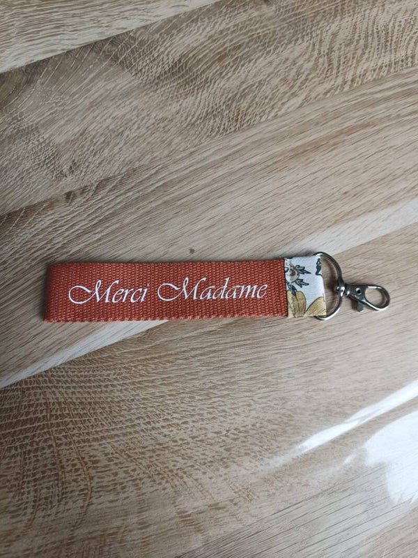 Porte-clé Merci Madame
