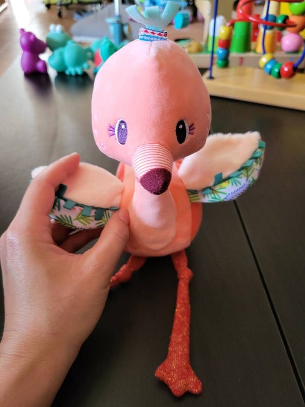 Peluche flamand rose