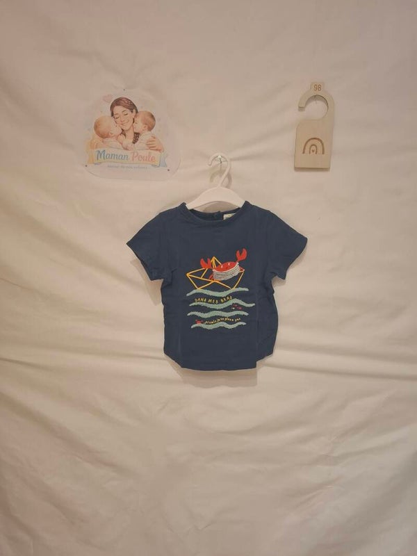 Tee-shirt marine imprimé T98