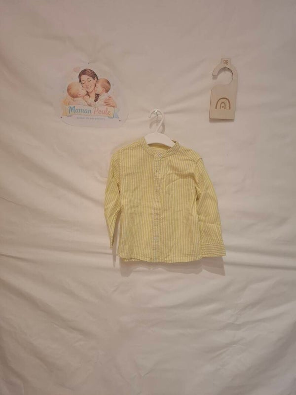 Chemise jaune lignée T98