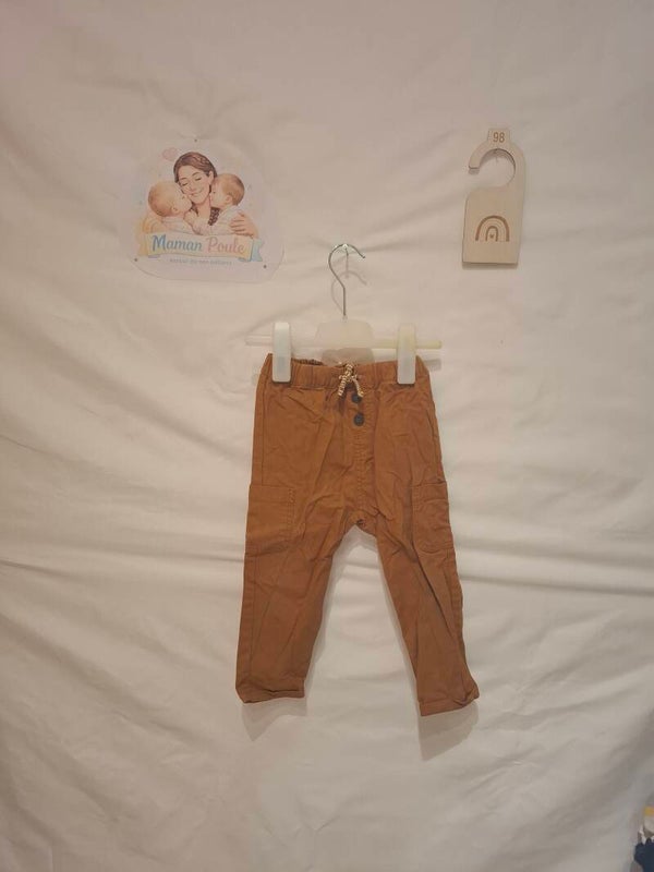 Pantalon fin brun T98